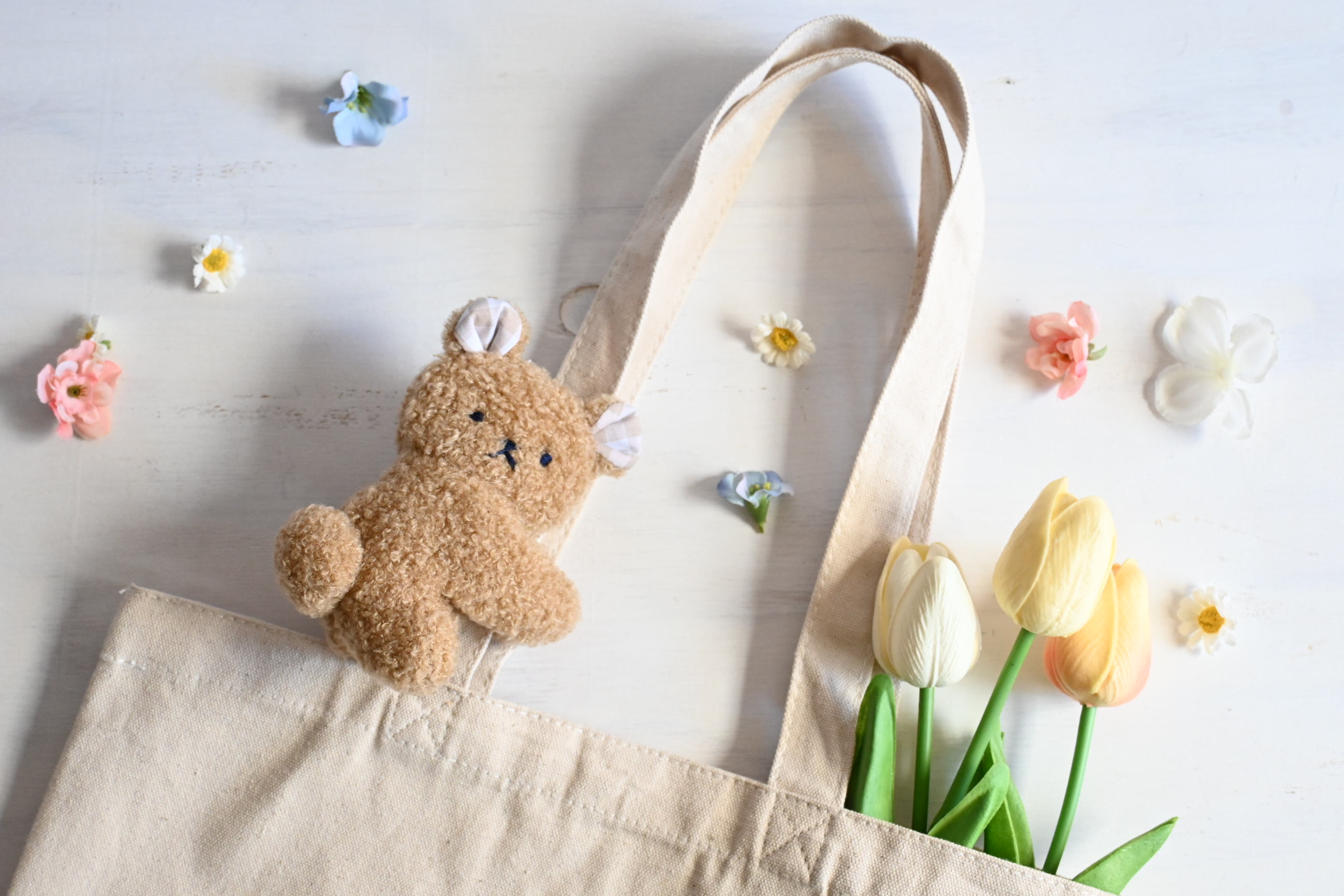 3種から選べる　くっつきぬいぐるみ（ねこ・うさぎ・くま）